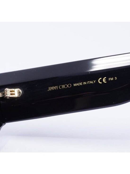 Jimmy Choo SONJA/G/S 0807 9O Sunglasses Black Cat Eye Frame, Grey Lenses main image 4